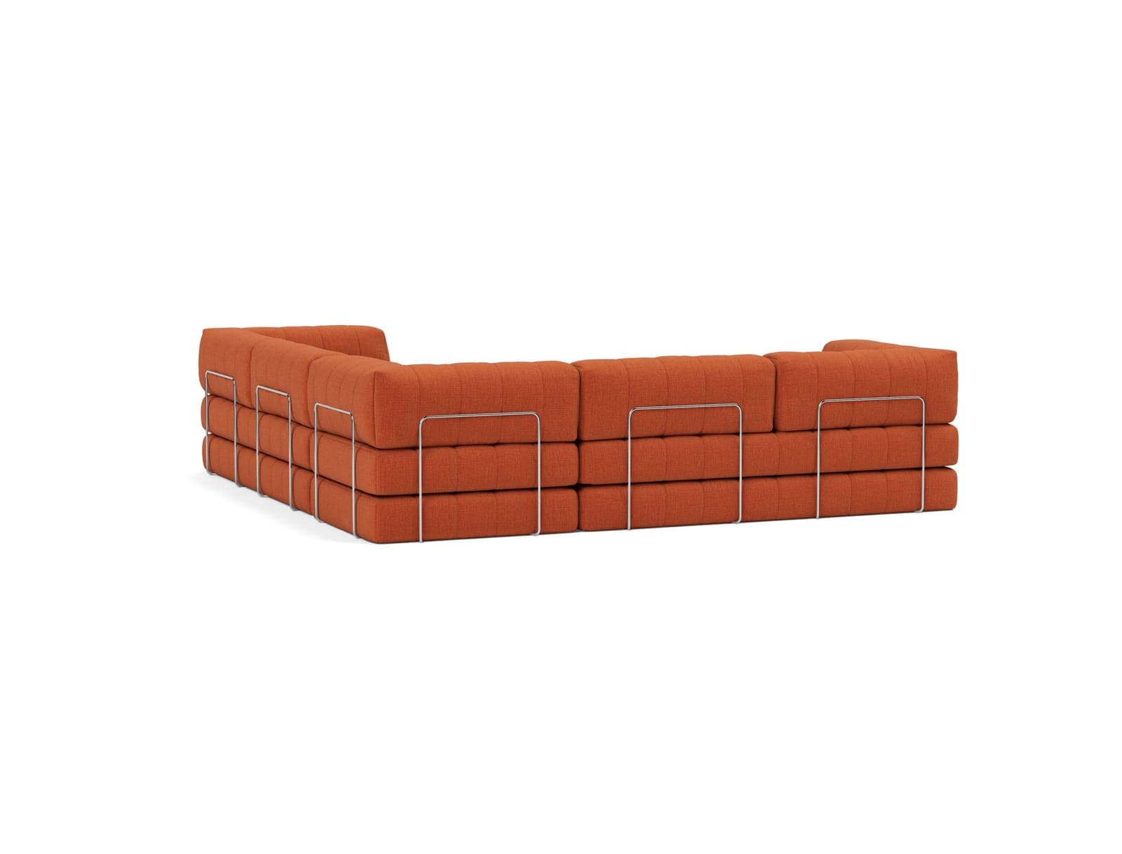 CozyPad sovesofa i 412 Esina Rust Orange, som sofa (5)