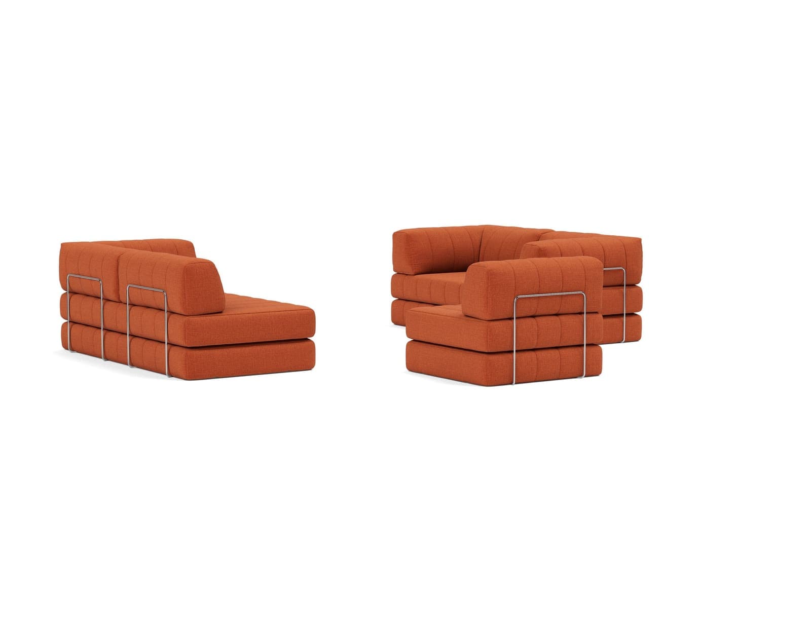 CozyPad sovesofa i 412 Esina Rust Orange, som sofa (6)