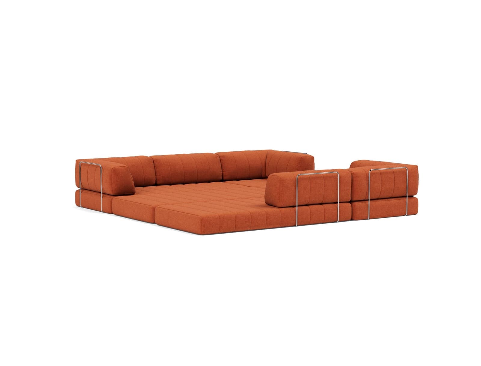 CozyPad sovesofa i 412 Esina Rust Orange, som sofa (7)