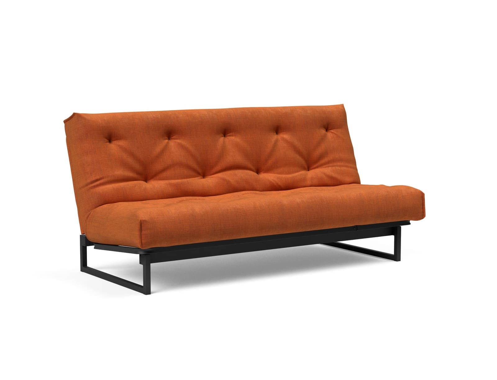 Fraction daybed i 412 Esina Rust Orange, som sofa (2)