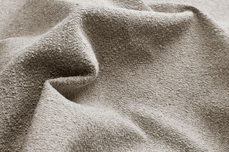 539 Bouclé Beige, nærbilde av stoff